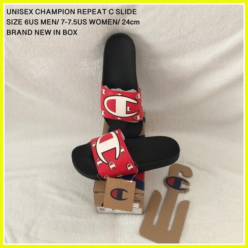 Champion repeating logo slides outlet
