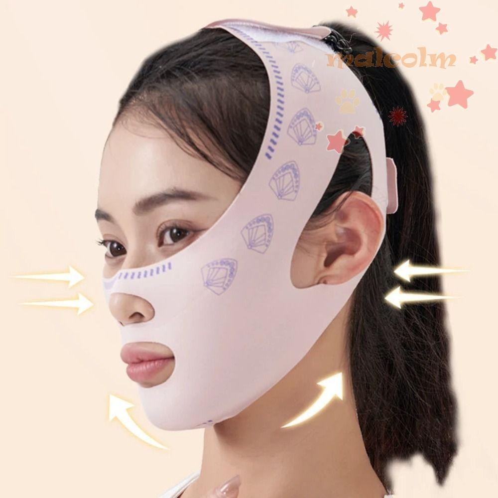 MALCOLM Face Strap Belt Mask, Lift Up Anti-Wrinkle Lift Oval Mask ...