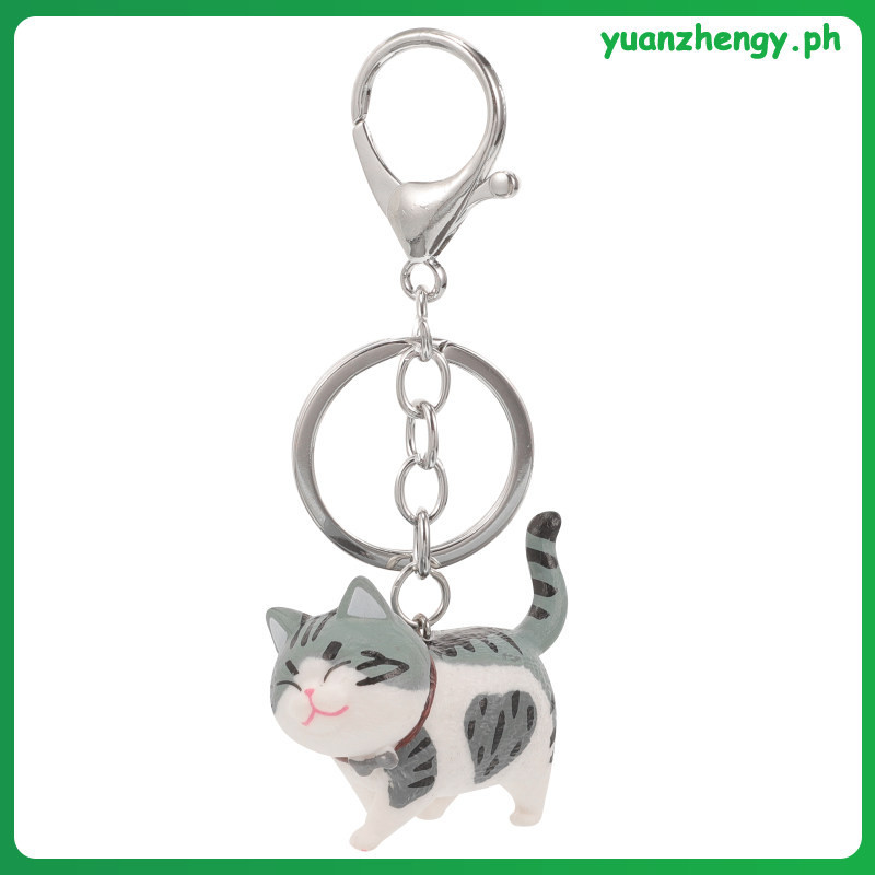 Backpack Charm Pendant Keychain Cartoon Cat Decorative Keyring Handbag ...