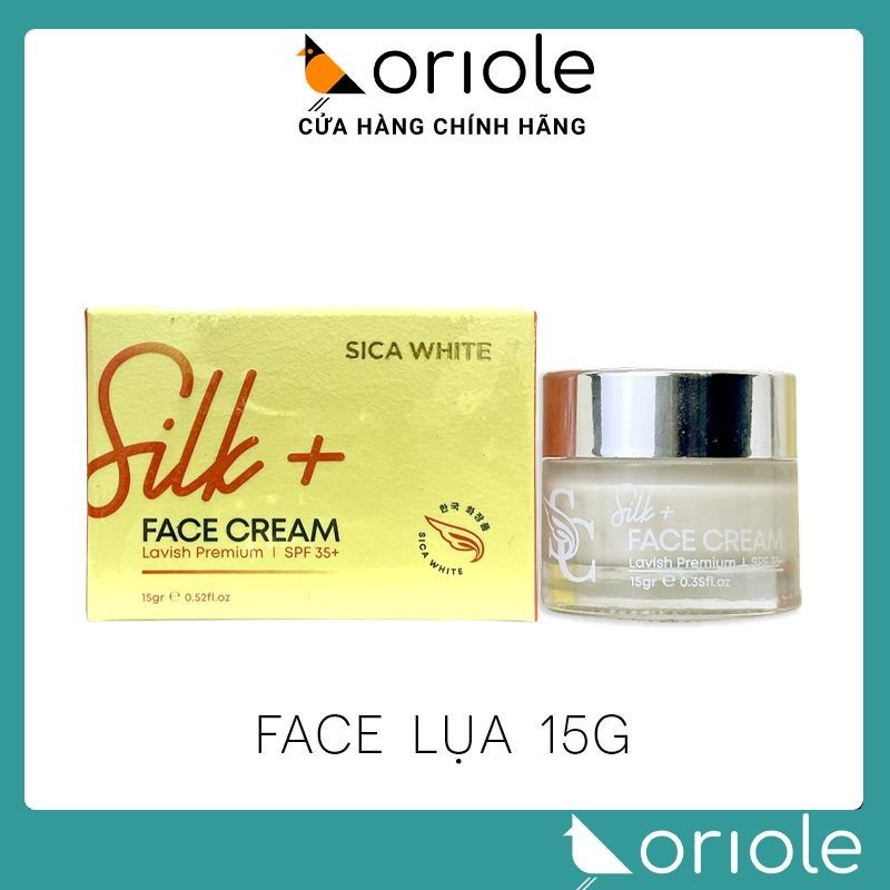 Silk Sica White Silk Face Cream Genuine Whitening Skin Care 15gr