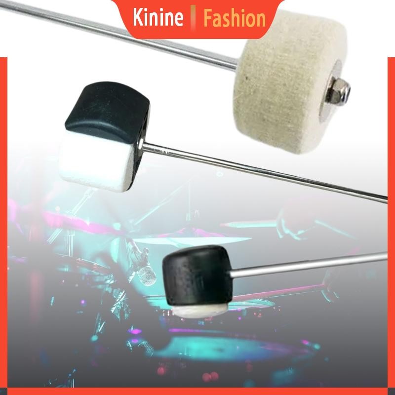 KIN Felt Plastic Beaters Head Bass Drum Pedal Beaters Double Surface ...