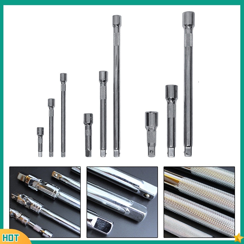 1/4 3/8 1/2 Wrench Extension Bar Socket Ratchet Sleeve Connecting Rod ...