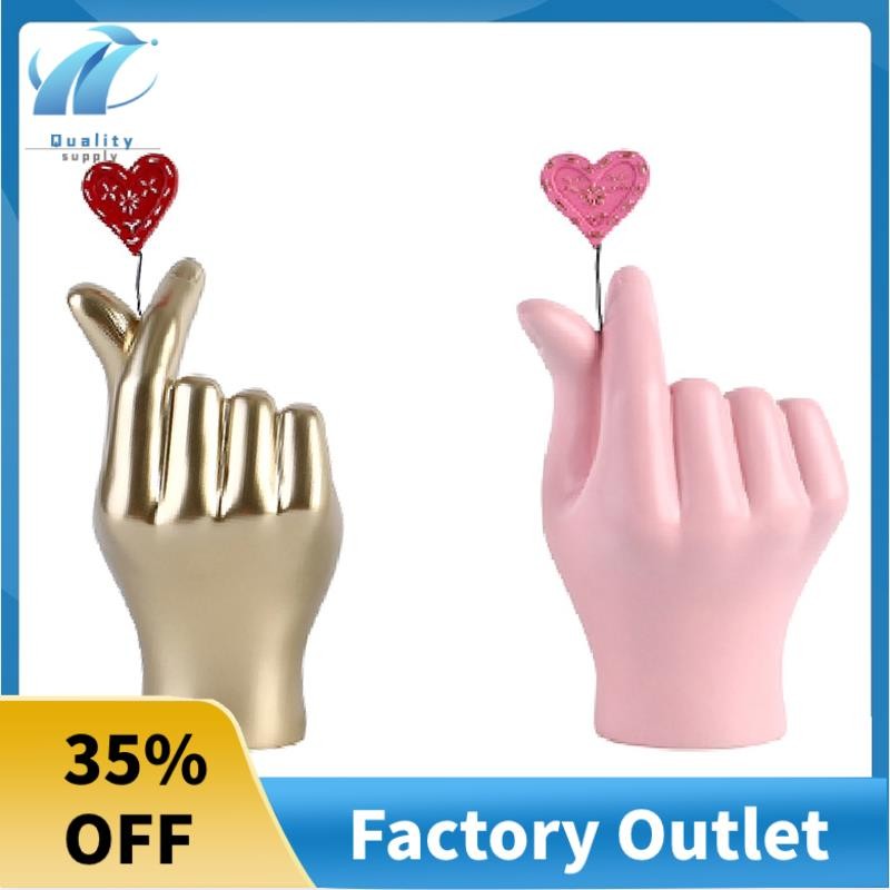 Superb Love Gesture Single Hand Statue Decorations, Modern Art Resin ...