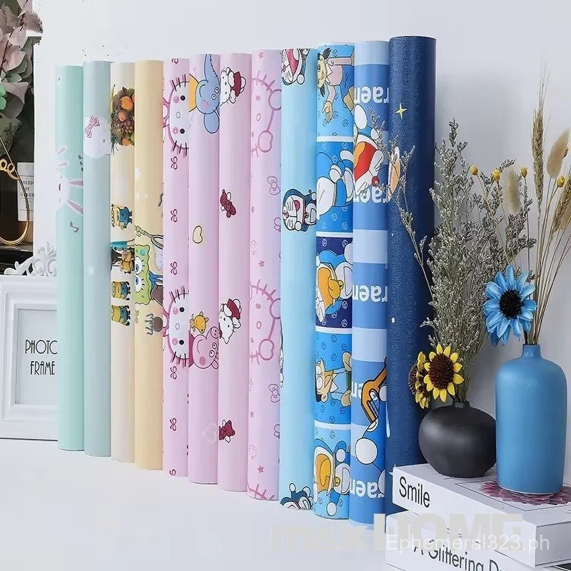 10 Meters PVC Wallpaper Roll with Classic Cartoon Animation Patterns ...