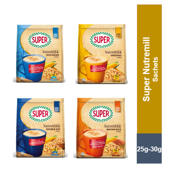 [Malaysia Import] Super Nutremill Cereal Drink Loose Sachet (Orig/Less ...
