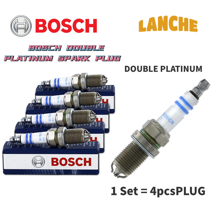 BOSCH DOUBLE PLATINUM SPARK PLUG BMW E60 520 LCI E90 318i 320i X1 E84 sdrive 18i E87 118i 120i
