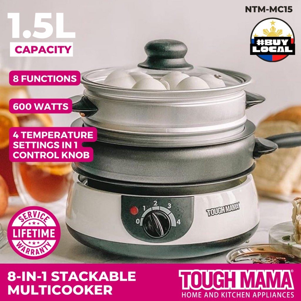 Tough Mama NTM MC15 Stackable Multicooker 8in1 Multifunctional Electric Cooker Shopee Philippines