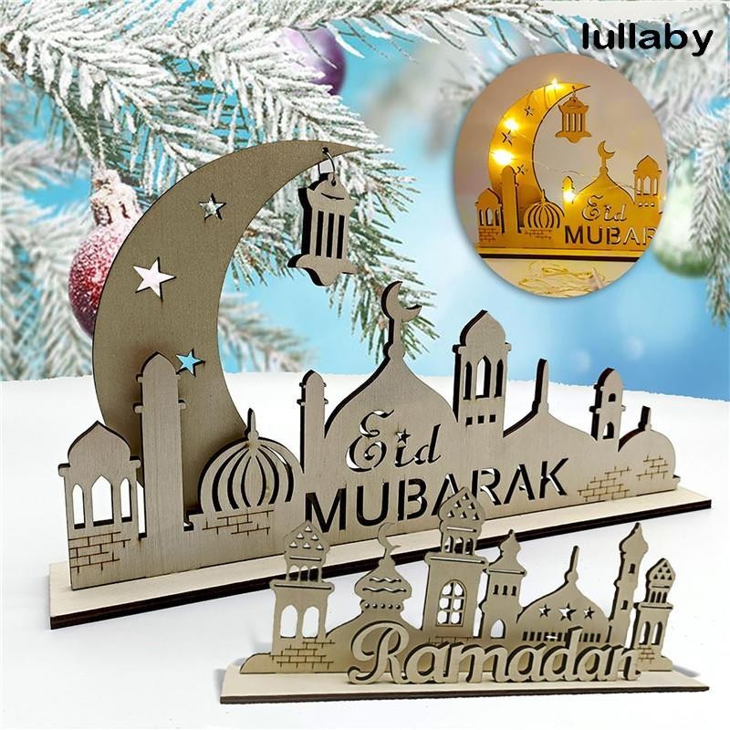 Hari Raya 2024 EIDEid Mubarak LED Lighting Table Ornaments Islamic ...