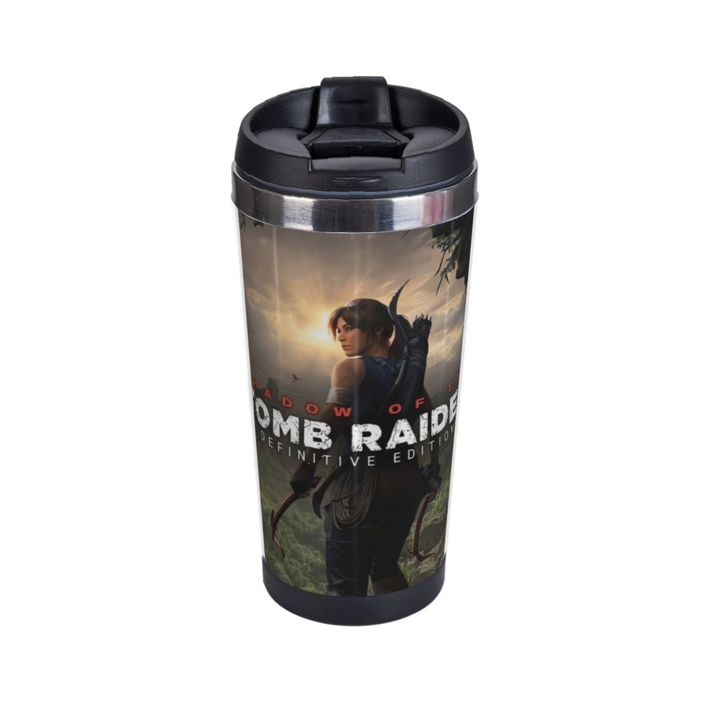 Tomb Raider Lara Croft Stainless Steel Vacuum Coffee Mug - Insulated ...