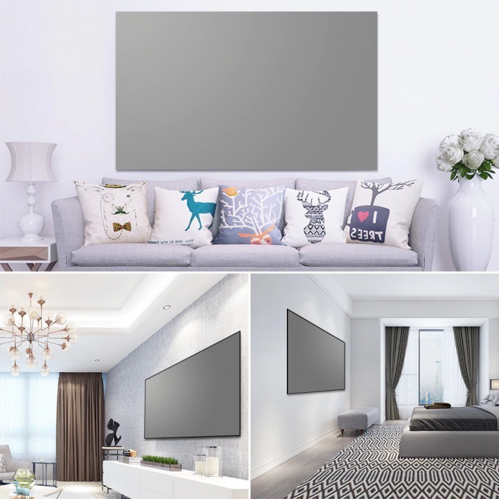LAYAR High Brightness Reflective PVC Fabric Projector Screen 100 inch ...