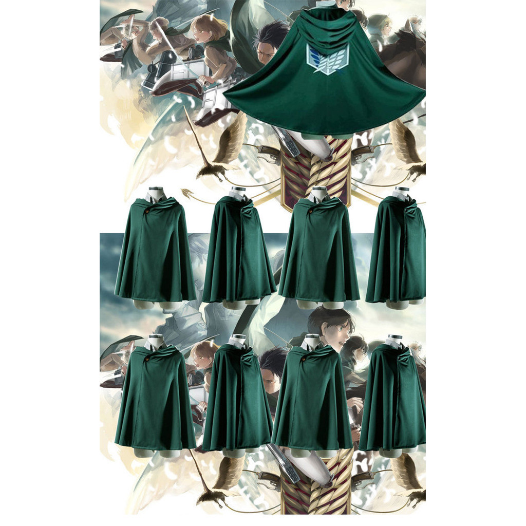 ATTACK ON TITAN Replica MANTELLO Costume Cosplay Licenza - Foto 6