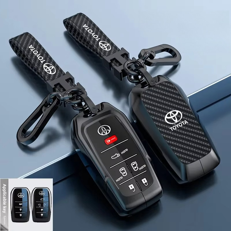 Pro-Grip Carbon Fiber Effect Key Cover For VW Seat Skoda 3 Button Flip Key Fob