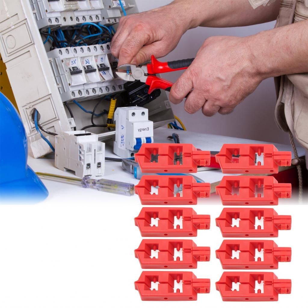 Soxii 10Pcs Circuit Breaker Lockout Device Snap On PA Nylon Energy ...