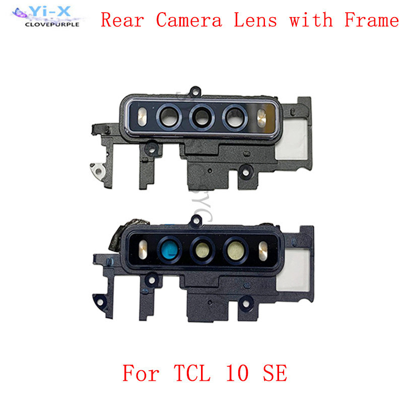 Rear Camera Lens with Frame Holder Rear Housing Cover For TCL 10 SE ...