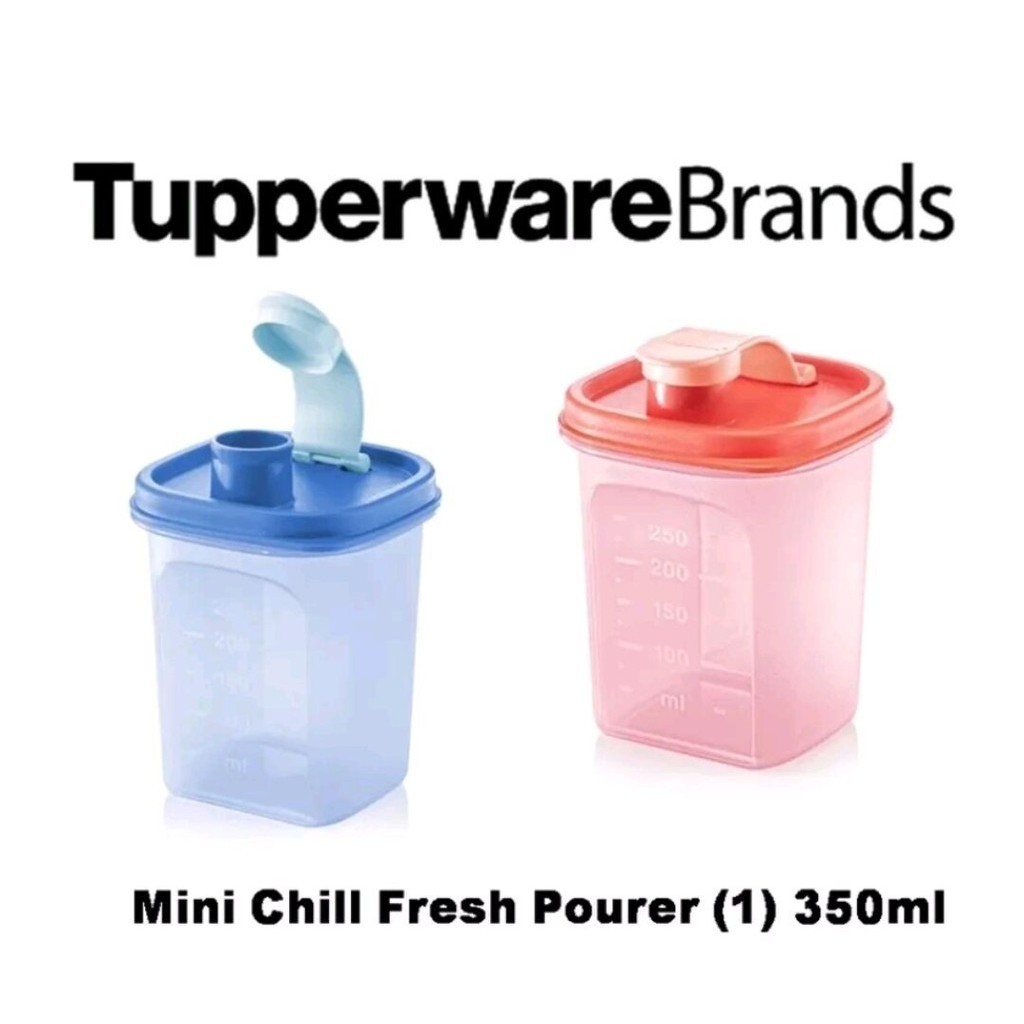 Tupperware Mini Chill Fresh Pourer (1) 350ml - Red / Blue | Shopee ...