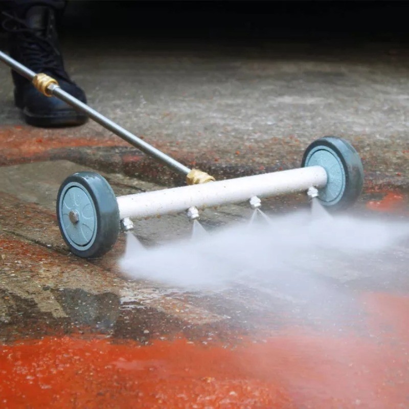 Erie Tools 4000 PSI Under Carriage Cleaner – 4 Nozzles, Hot Or Cold Water, 16-Inch Width