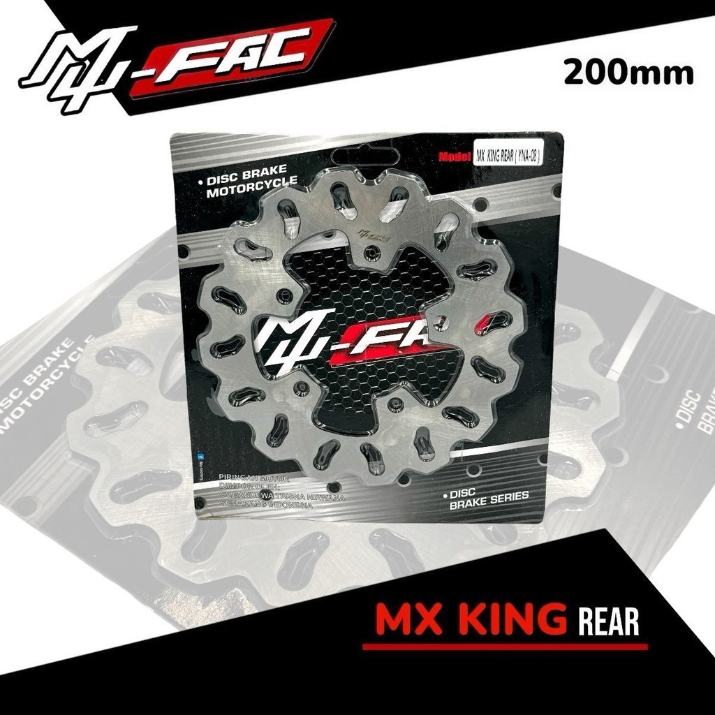 Mufac Disc MX KING Rear Disc 200MM Plain Gear Model | Shopee Philippines