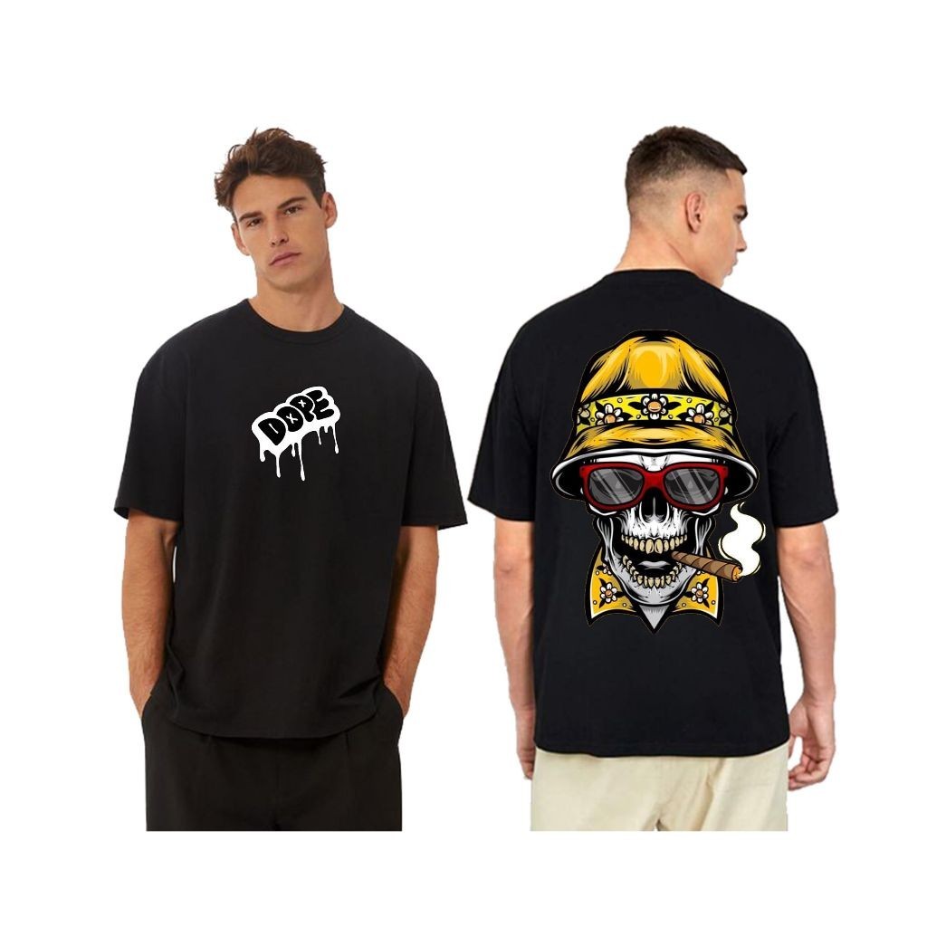 XTRIMER (DOPE - SKULL OverSize T Shirt) - Unisex | Shopee Philippines