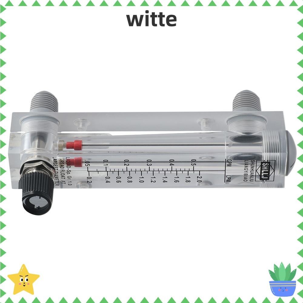WITTEE Water Liquid Flow Meter, Knob Panel Type 0.10.5GPM Flowmeter