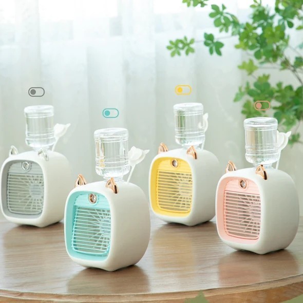 Portable Air Cooler Mini USB Air Conditioner Desktop Water Cooling