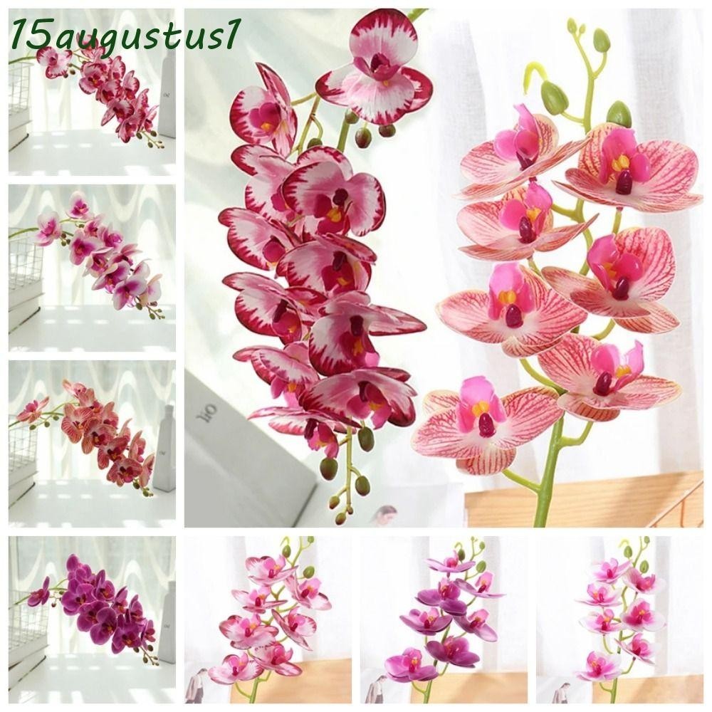 AUGUSTUS Artificial Phalaenopsis, 11/7 Heads Handmade Artificial ...