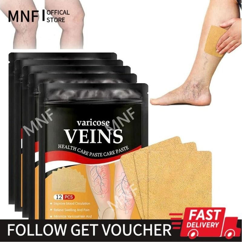 Thebest 12PCS/Pack Varicose Veins Patch Varicos Vein Treatment