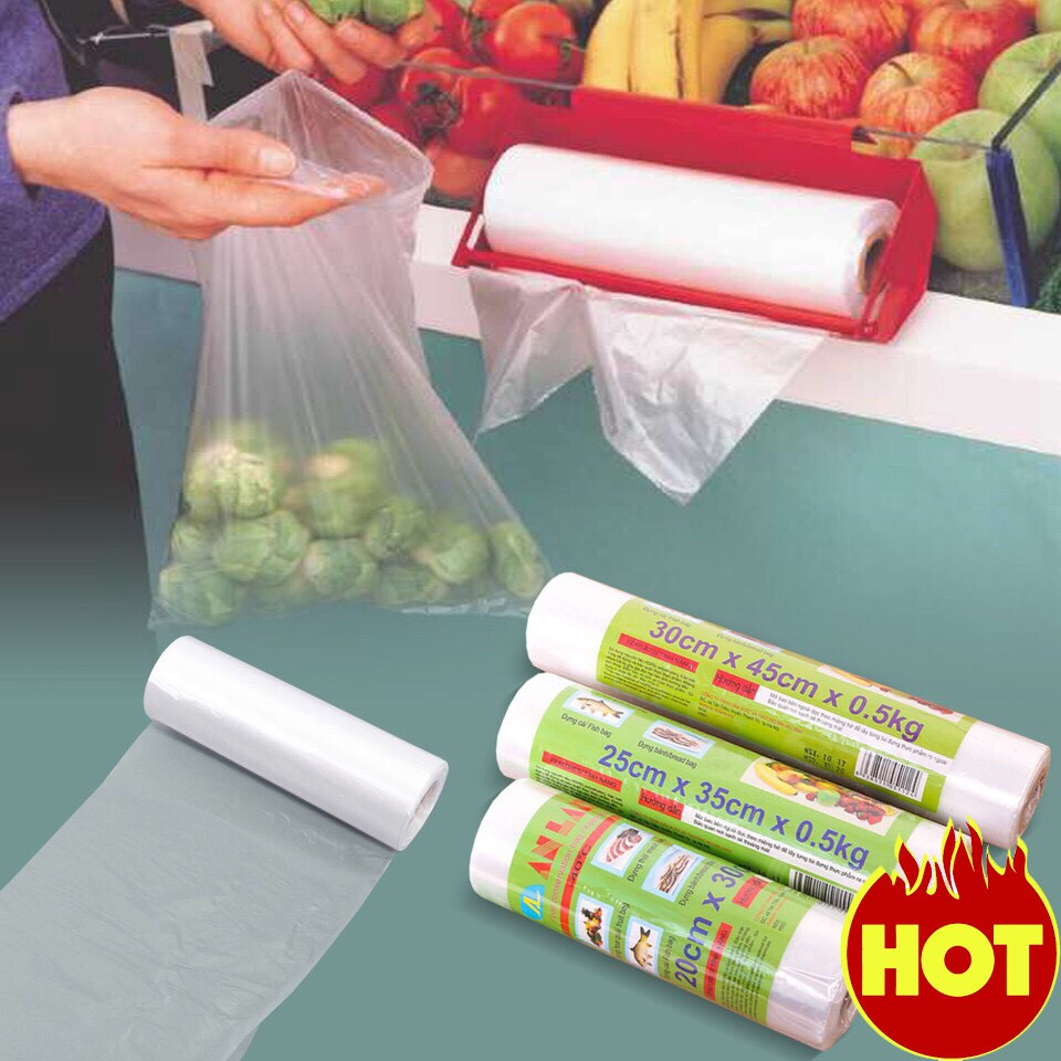 Combo of 3 Healthy Biological Food Bags Rolled Plastic Bags of Many ...