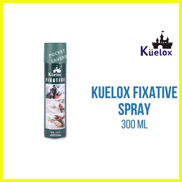 KUELOX FIXATIVE SPRAY 180 mL Colorless Waterproof Adhesive Protect