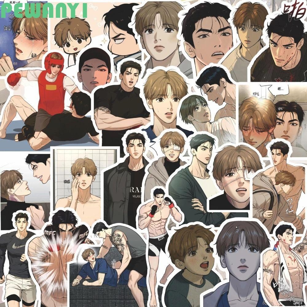 PEWANY1 66Pcs/65Pcs Korean BL Manwha Jinx Anime Sticker, Paper Manwha ...