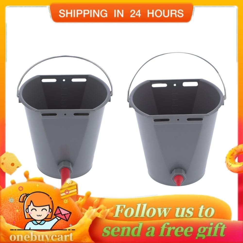 Onebuycart Calf Feed Bucket Milk Pail 8L Cow Feeder Sheep Feeding with ...