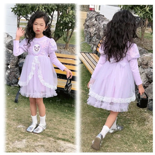 MQATZ Elegant Girl's Princess Sleeveless Dress Kids Wedding Clothes  Bridesmaid Formal Long Birthday Party Gown LP-391