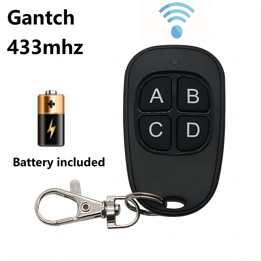 Universal Remote Control 433MHZ with 4 Code Buttons for Automatic ...