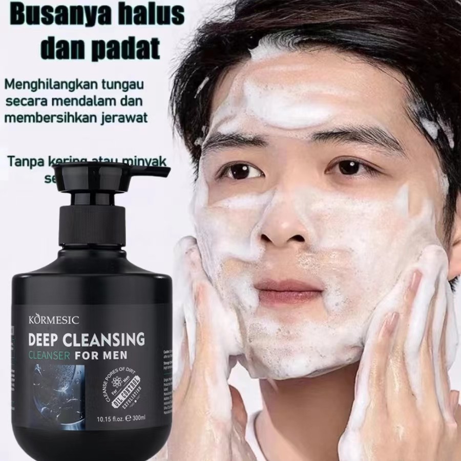 Deep Facial Wash For Men 300ml Control Oil Hydrates the Skin/Men's ...