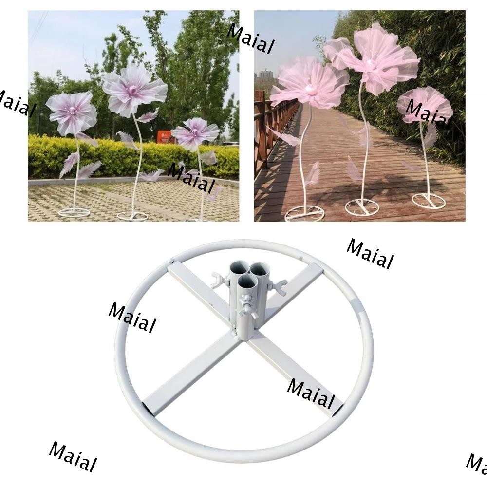 MAIAL Flower Pole Display Stand, Floor Standing Iron Giant Flower Base ...