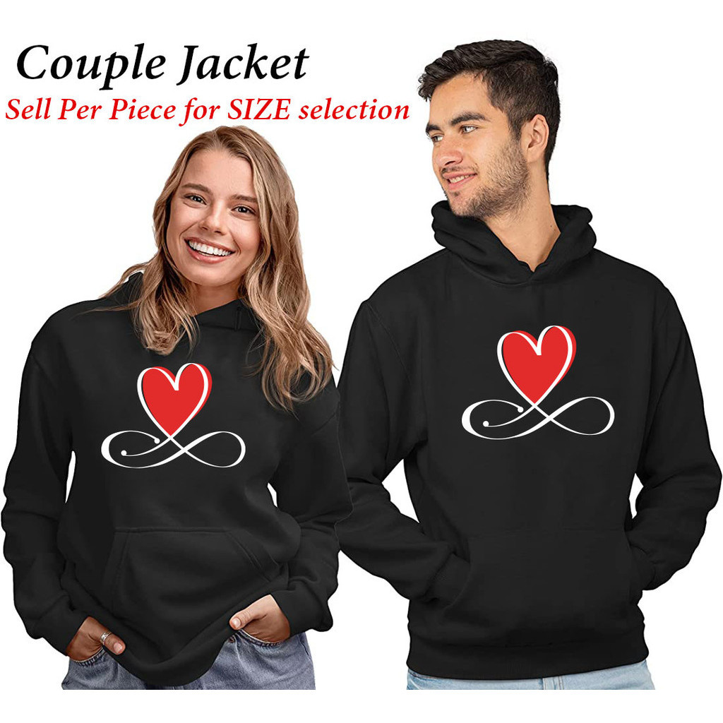 Couple Jacket design Sold Per piece For Men and Women Unisex Jacket Hoodie Valentines Day Jacket Shopee Philippines