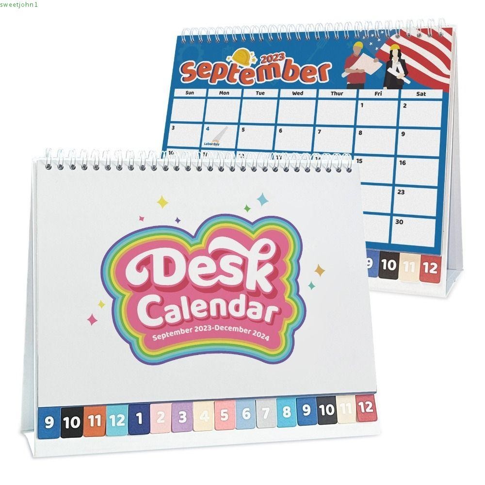 SWEETJOHN 2024 Doodle Desk Calendar, Agenda Organizer Weekly Schedule ...