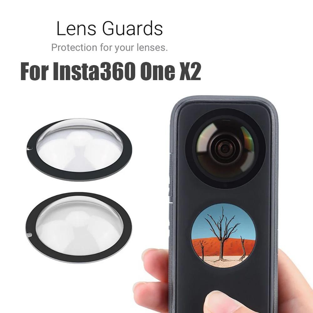 thumbnail image 2 of Clear Lens Protector Guards For Insta360 ONE X3 – Sticky Cover (2-Pack) 2 of 4