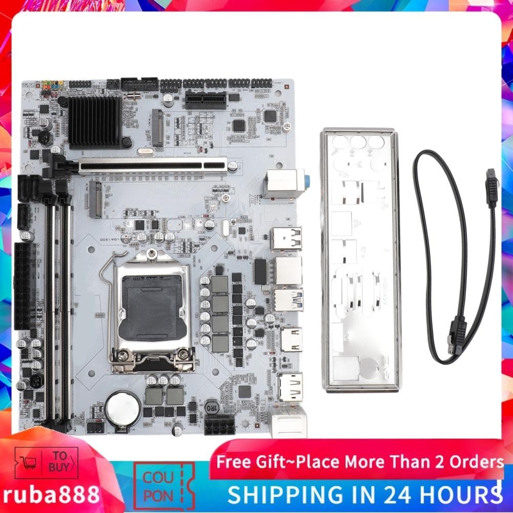 Ruba888 Mining Mainboard Dual Channel Support M.2 NVME LGA1200 H410M DH ...