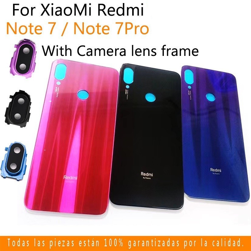 New For Xiaomi Redmi Note7 / Note 7 Pro with LOGO Battery glass Back ...