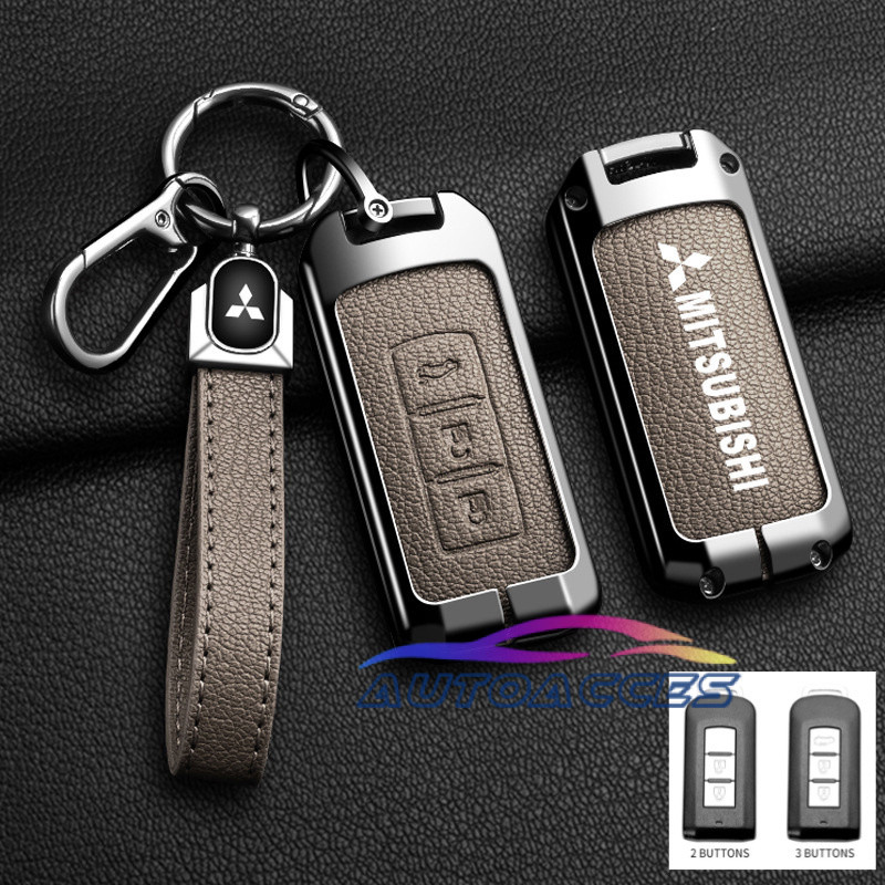 Alloy And Leather Car Key Case Cover for Mitsubishi Xpander Gls ...