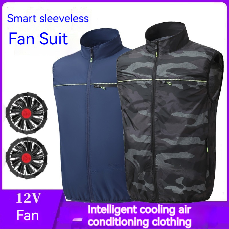 2025 New Style Summer Cooling Air Conditioning Clothing with Fan Vest ...