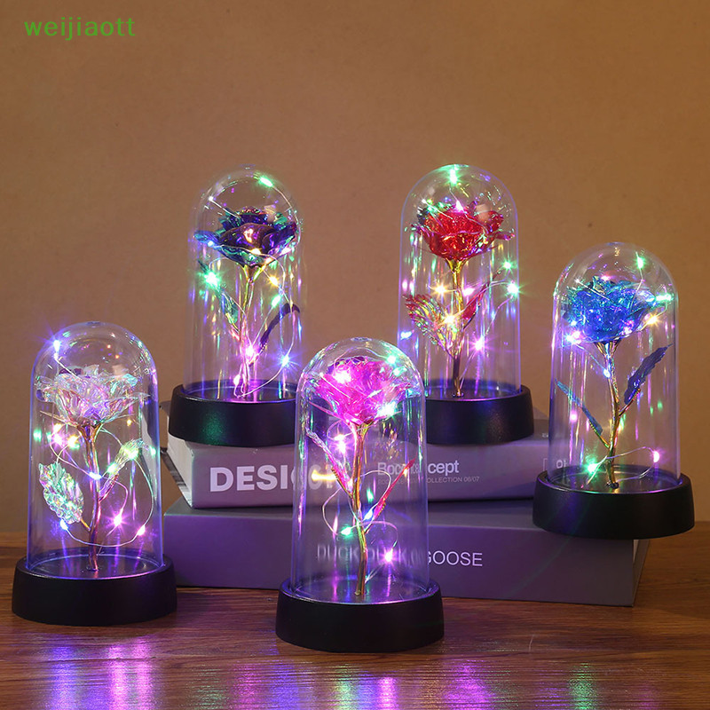 weijiaott LED Enchanted Galaxy Rose Lamp Eterna Flower Fairy String ...