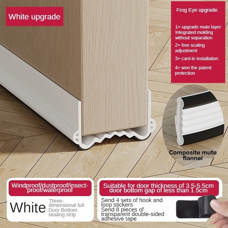 Door Bottom Gap Seal Strip pvc Insectproof Soundproofing Waterproof