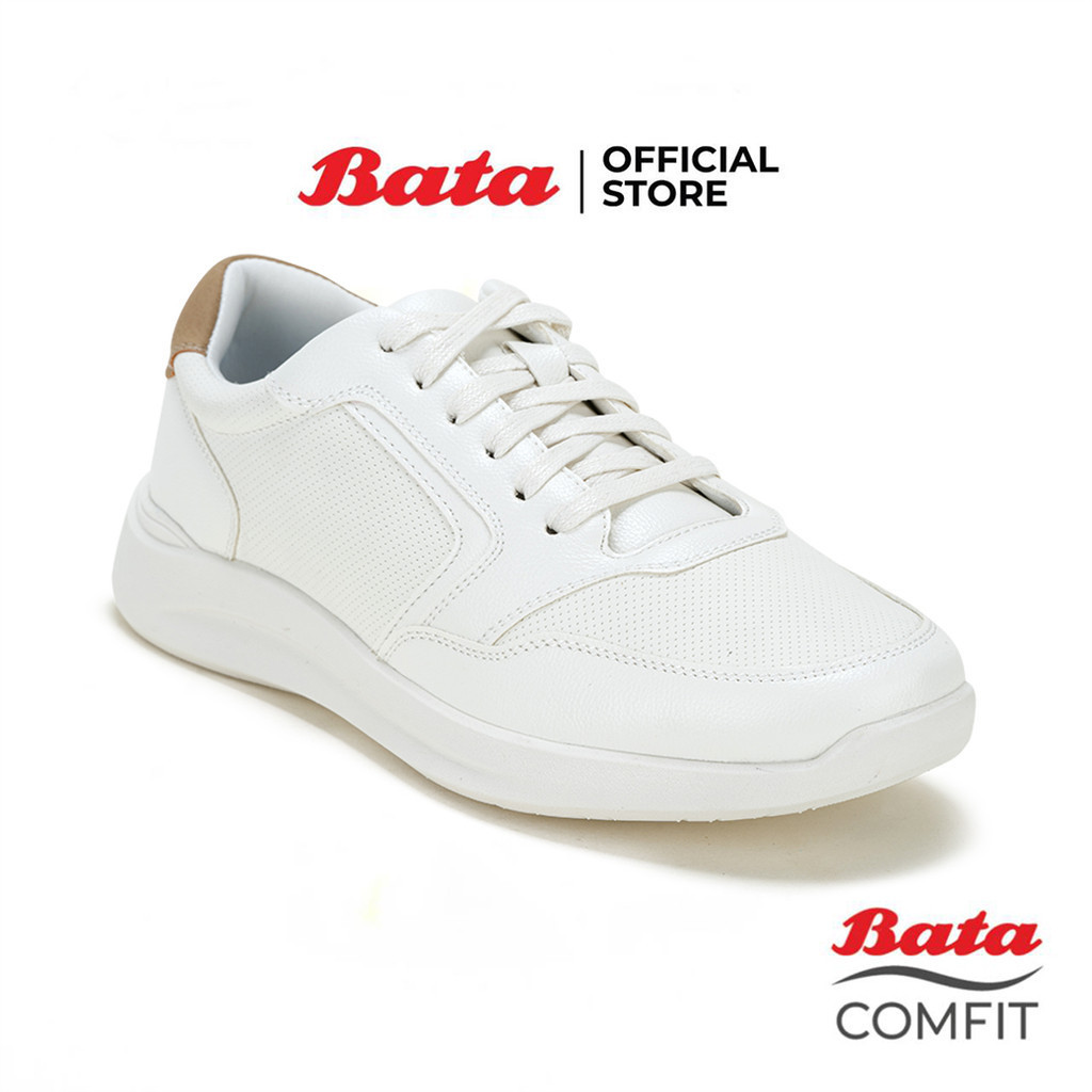 Bata Comfit Lace Up Healthy Casual Shoes With Cushion Technology Foot Weight Support For Men LOTUS White 8211323 Black 8216323 Shopee Philippines