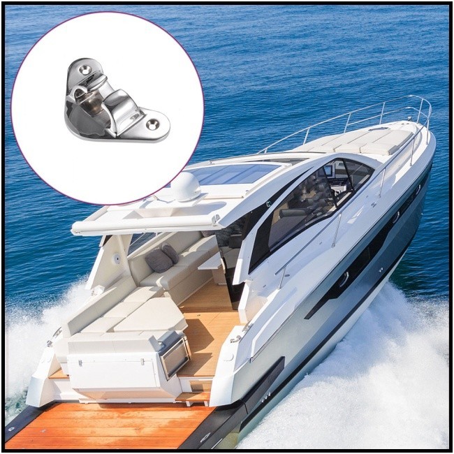 CI Boat Angled Bow Chocks Stainless Steel Straight Bow Cleat Line Chock
