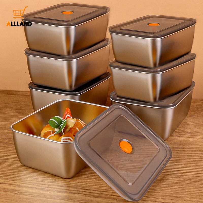 High Quality Durable Rectangle Stainless Steel Food Storage Box Fridge