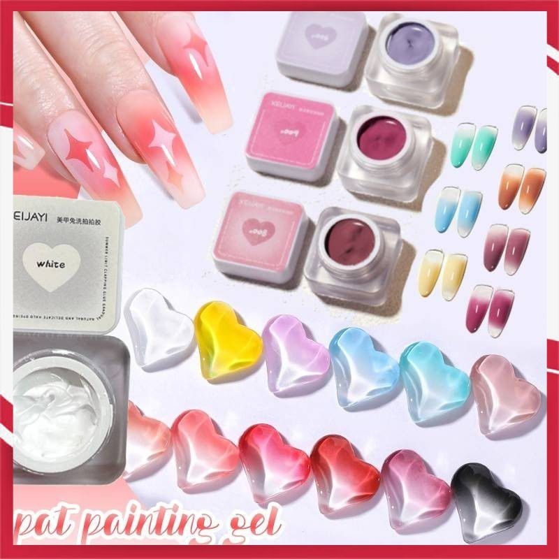 30 Colors XEIJAYI Pat Paint Gel Fast Gradient Painting Gel DIY ...