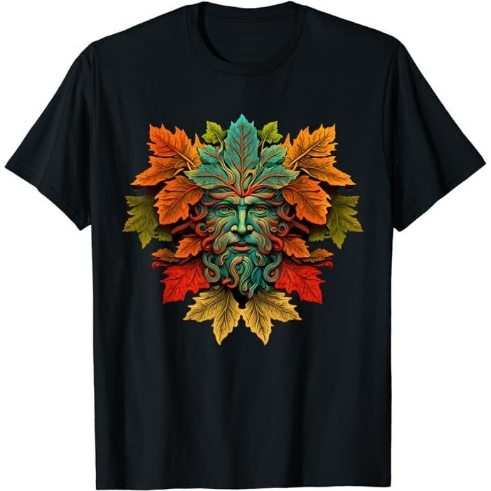 Traditional Pagan Celtic Greenman Nature God T-Shirt | Shopee Philippines