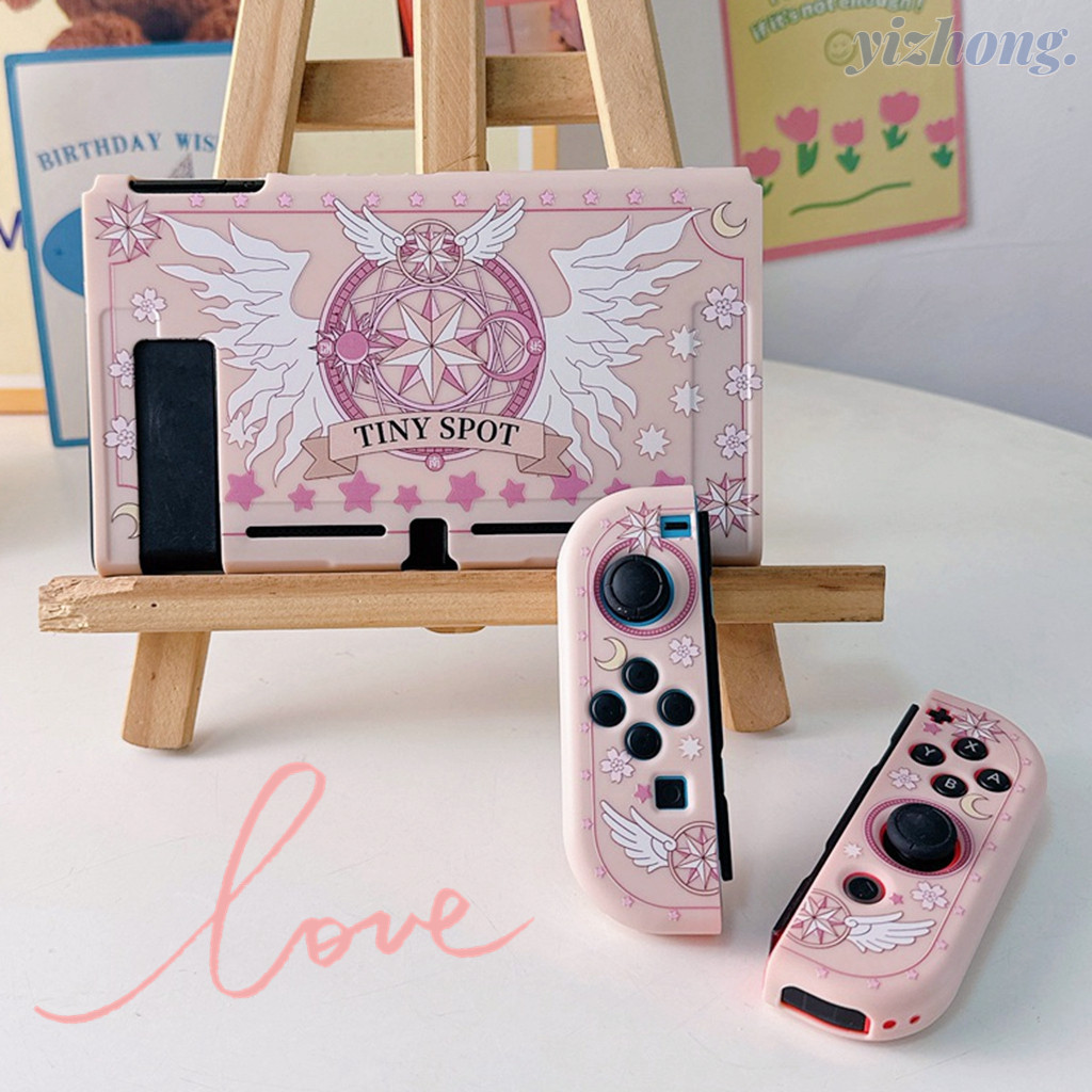 Nintendo Switch OLED Protective Case Cardcaptor Sakura Cartoon Pink ...