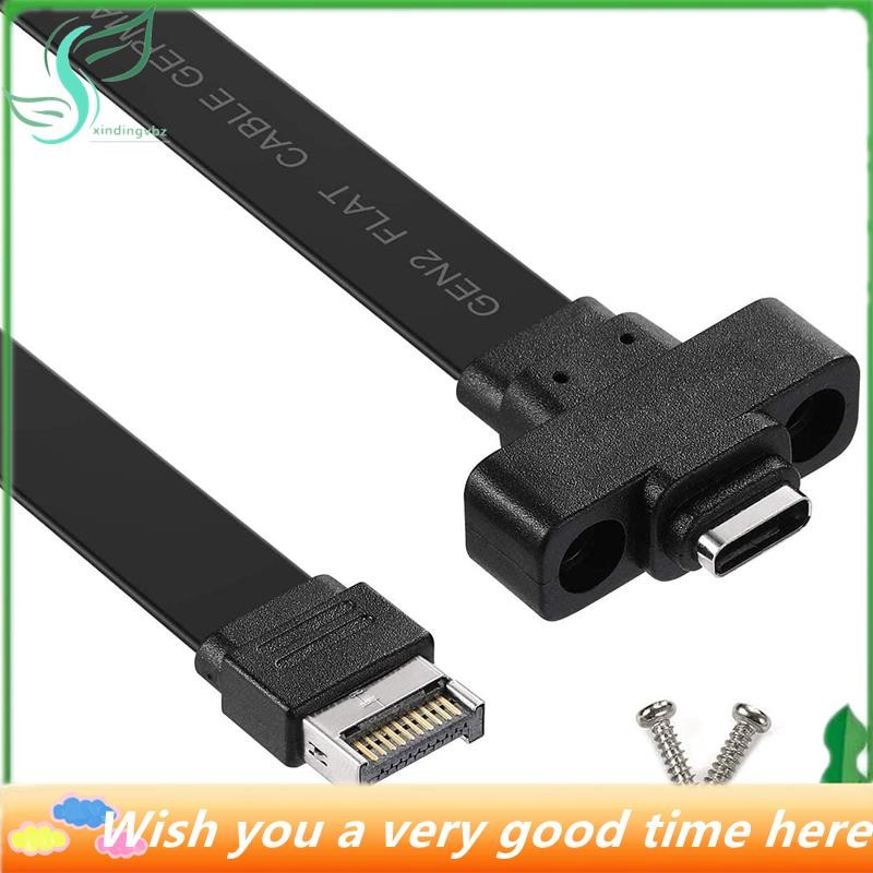 ^Star^ USB 3.1 Front Panel Type E to Type C Extension Cable ,Gen 2 (10 ...
